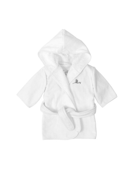 Canastilla Bebé Mi Albornoz Bordado Rosa