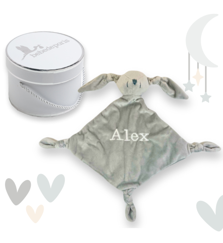 Doudou et Sucette Personnalisés au Prénom du Bébé | Cadeau Unique – Bebedeparis.com