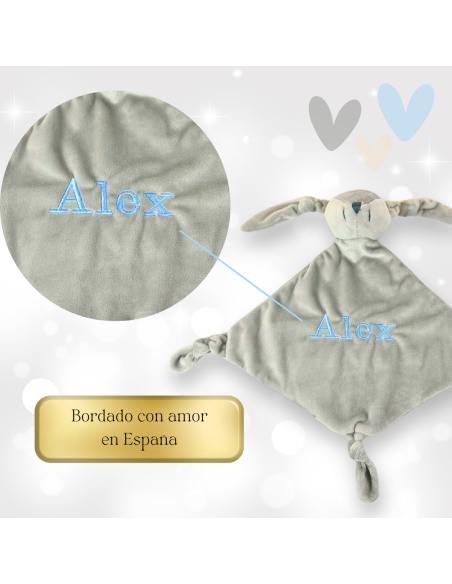 Doudou et tétine personnalisée avec le prénom du bébé | Bebe de Paris