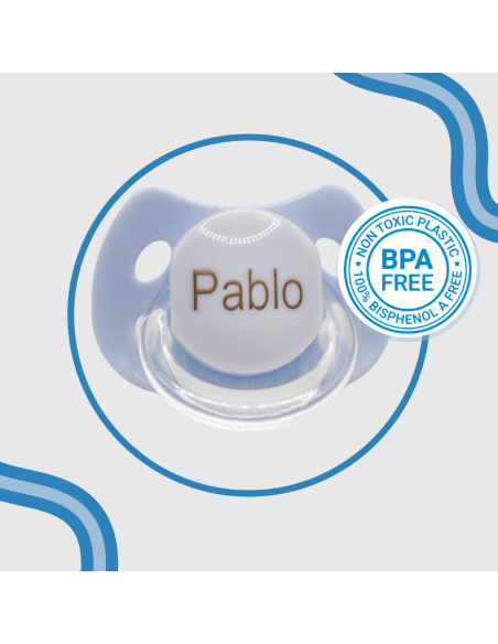 Doudou et tétine personnalisée avec le prénom du bébé | Bebe de Paris