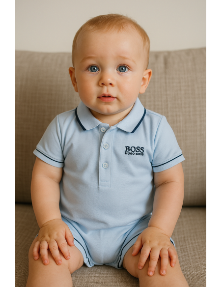 Coffret Bébé Hugo Boss PoloBody | Cadeau Naissance Élégant et Personnalisé – Bebedeparis.com