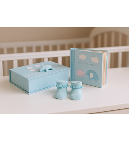 Set de naissance (éléphant) | Doux et Original pour Naissance – Bebedeparis.com