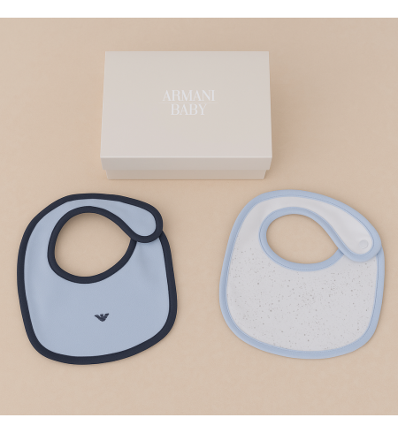 Set de 3 bavoirs Armani bébé | Élégance et praticité