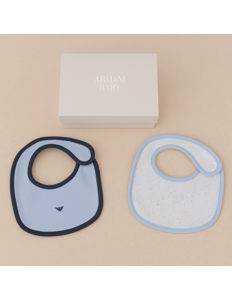Set de 3 bavoirs Armani bébé | Élégance et praticité