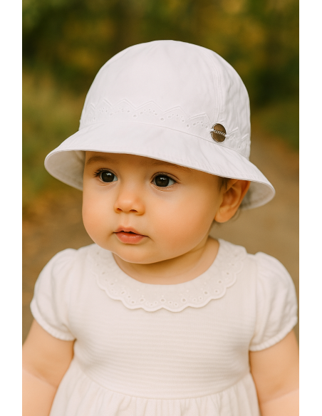 Bonnet bébé piqué Hugo Boss | Élégance pour nouveau-né