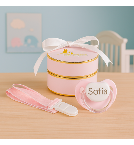 Sucette Personnalisée avec Attache-Tétine | Cadeau Pratique et Unique pour Bébé – Bebedeparis.com