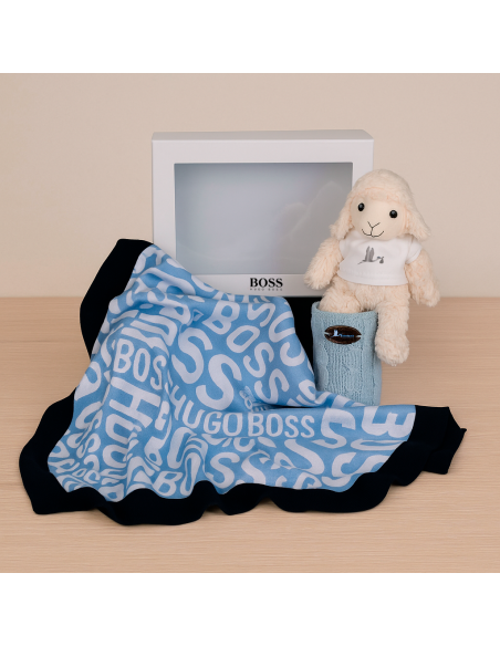 Coffret Bébé Mantita Hugo Boss | Cadeau Doux et Élégant – Bebedeparis.com