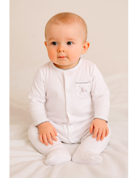 Coffret bébé : couverture, pyjama et doudou personnalisés | Cadeau naissance raffiné
