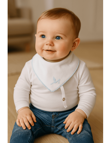 Set tétine et bandana bébé | Cadeau utile et tendance