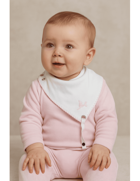 Coffret bavoirs personnalisés bébé | Prénom brodé pour un cadeau unique