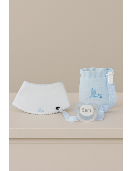 Set tétine et bandana bébé | Cadeau utile et tendance