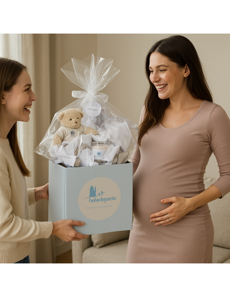 Coffret Bébé Conjunto Perlé | Cadeau Naissance Élégant et Chic – Bebedeparis.com