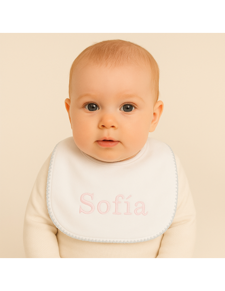 Set Personnalisé : Sucette, Bavoir, Attache-sucette et Anneau de Dentition | Coffret Bébé