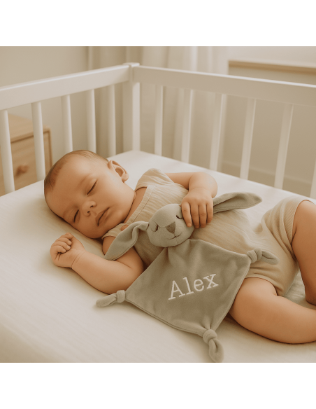 Doudou et Sucette Personnalisés au Prénom du Bébé | Cadeau Unique – Bebedeparis.com