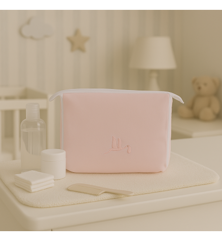 Panier bébé avec tétine personnalisée et bavoir | Cadeau complet pour nouveau-né