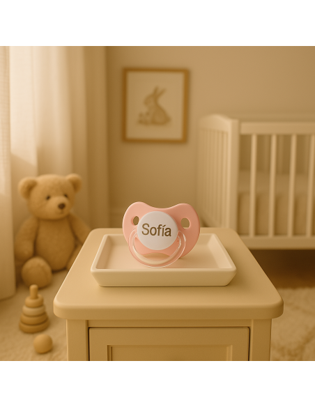 Sucette Personnalisée avec Attache-Tétine | Cadeau Pratique et Unique pour Bébé – Bebedeparis.com