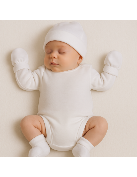 Coffret fille avec vêtements et peluche | Cadeau naissance doux et raffiné