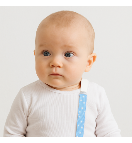 Pack de 2 tétines, bavoir et clip pour tétine | Cadeau complet et pratique pour bébé