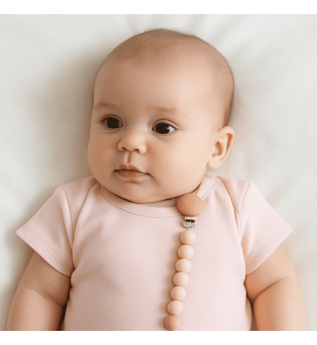 Set Personnalisé : Sucette, Bavoir, Attache-sucette et Anneau de Dentition | Coffret Bébé