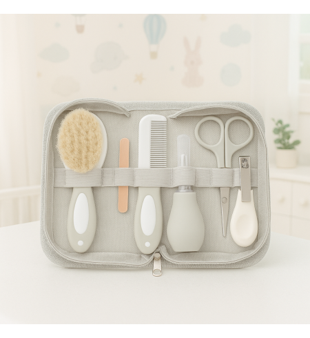 Coffret Cosmétique et Mousseline Personnalisée | Cadeau de Naissance Élégant