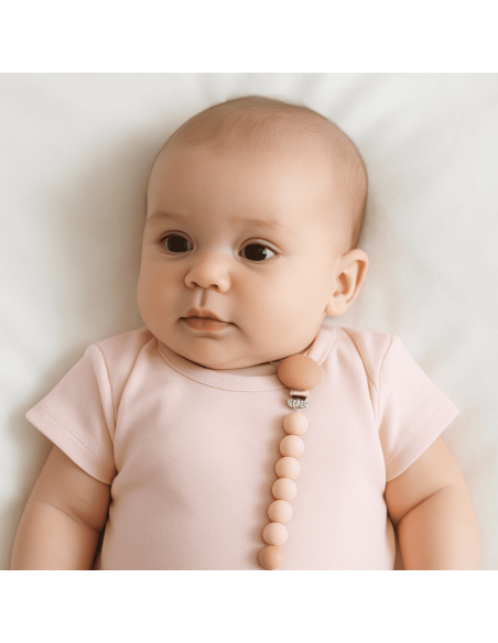 Gâteau de Couches avec Attache-tétine | Cadeau Bébé Original et Utile