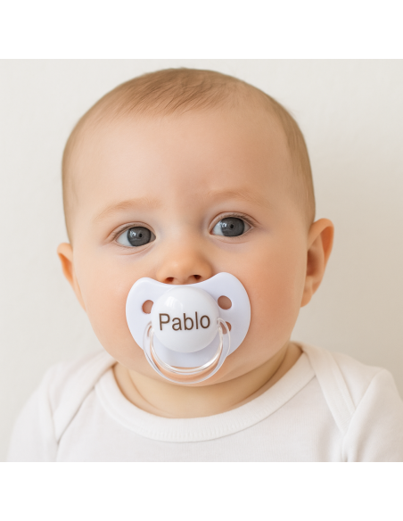 Tétine avec Attache en Silicone | Accessoire Sûr et Chic pour Bébé