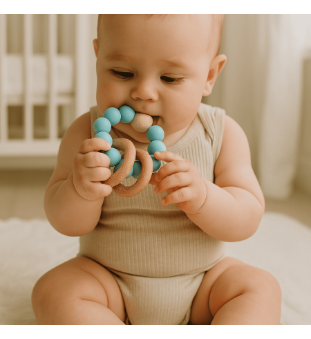 Coffret Cadeau avec Body, Sucette, Anneau de Dentition et Attache – Bébé avec Style