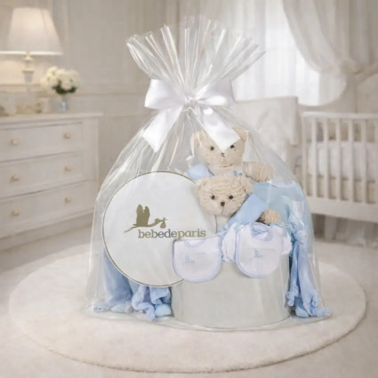 Coffret Bébé Classique pour Jumeaux | Cadeau de Naissance Élégant – Bebedeparis.com