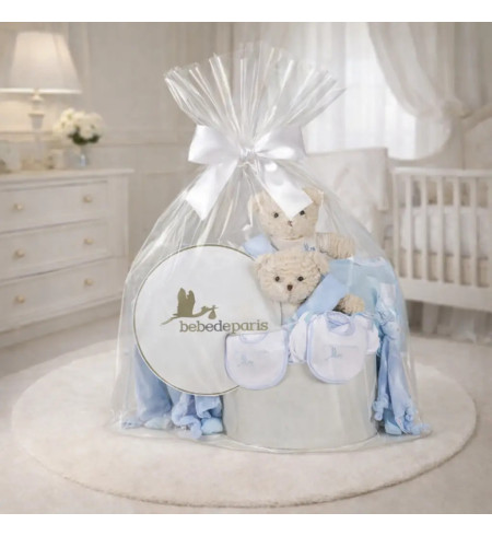 Coffret Bébé Classique pour Jumeaux | Cadeau de Naissance Élégant – Bebedeparis.com