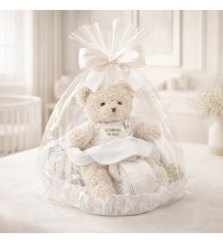 Gâteau de Couches Moto avec Ours Motard | Cadeau Bébé Original – Bebedeparis.com