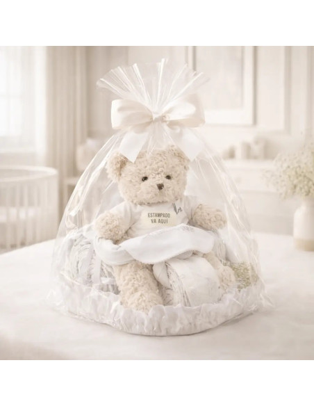 Gâteau de Couches Moto avec Ours Motard | Cadeau Bébé Original – Bebedeparis.com