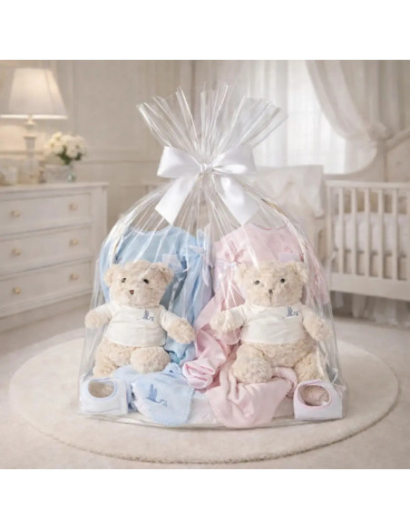 Coffret Bébé Jumeaux Classique | Cadeau Complet et Élégant pour Naissance – Bebedeparis.com