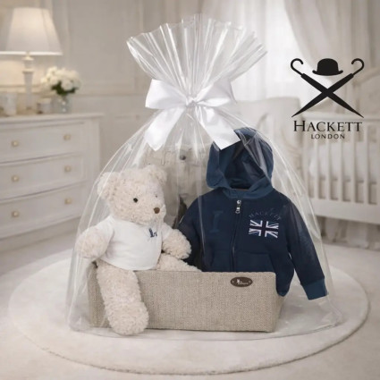 Coffret Bébé Hackett avec Sweat | Cadeau Moderne et Confortable – Bebedeparis.com