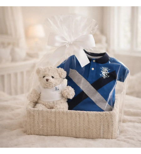 Coffret Bébé Hackett Polo Drapeau | Cadeau Sportif et Chic – Bebedeparis.com