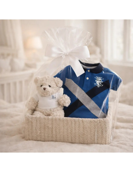 Coffret Bébé Hackett Polo Drapeau | Cadeau Sportif et Chic – Bebedeparis.com