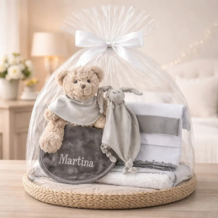 Coffret Bébé Mon Rêve Brodé | Cadeau Naissance Élégant et Personnalisé – Bebedeparis.com