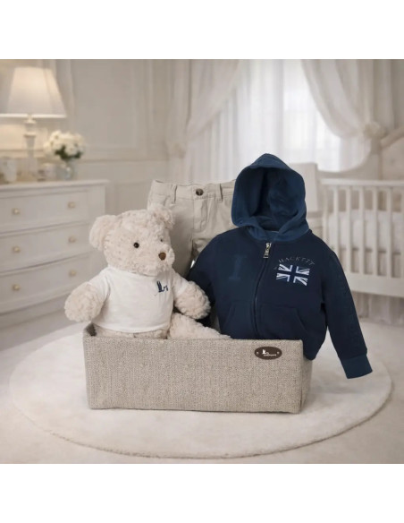 Coffret Bébé Hackett avec Sweat | Cadeau Moderne et Confortable – Bebedeparis.com