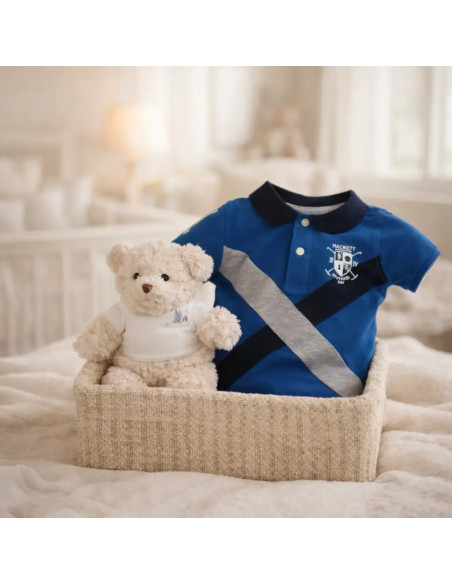 Coffret Bébé Hackett Polo Drapeau | Cadeau Sportif et Chic – Bebedeparis.com