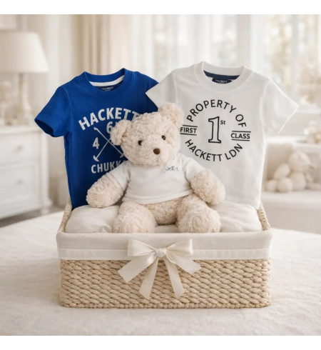 Corbeille bébé Hackett lot t-shirts