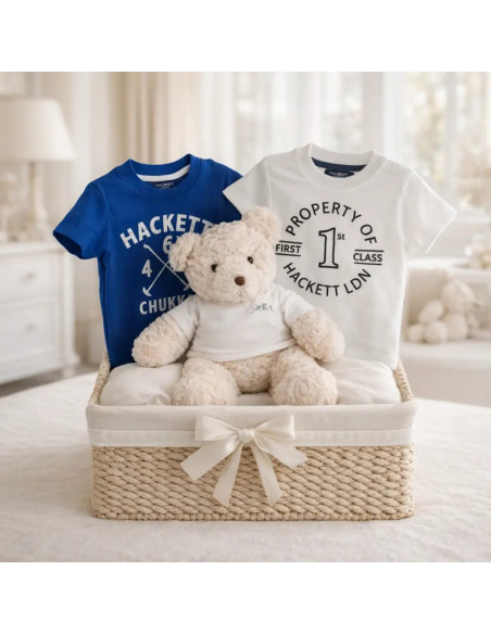 Corbeille bébé Hackett lot t-shirts