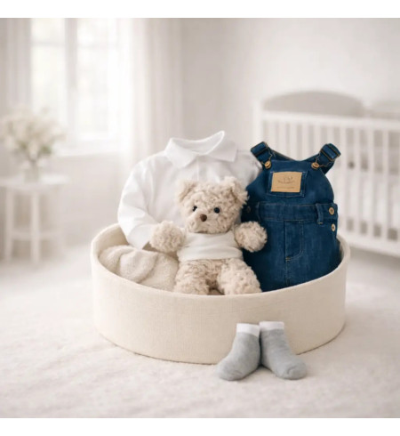 Coffret Bébé Happy Casual | Pratique, Moderne et Personnalisé – Bebedeparis.com