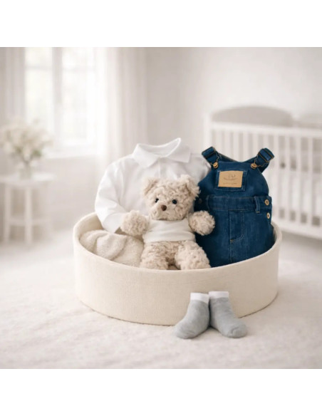 Coffret Bébé Happy Casual | Pratique, Moderne et Personnalisé – Bebedeparis.com