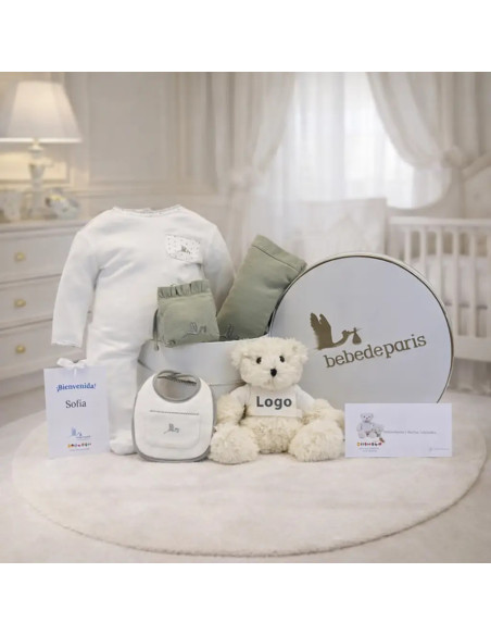 Coffret naissance personnalisé Lyon| Cadeau d’entreprise pour bébé