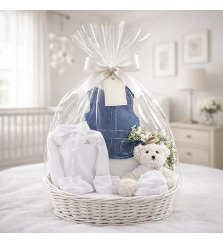 Coffret fille avec vêtements et peluche | Cadeau naissance doux et raffiné