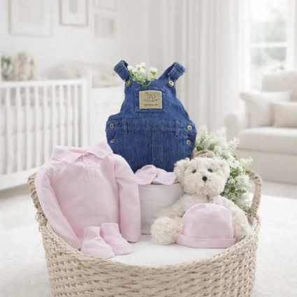 Coffret fille : vêtements et peluche | Cadeau naissance tendre et complet 2