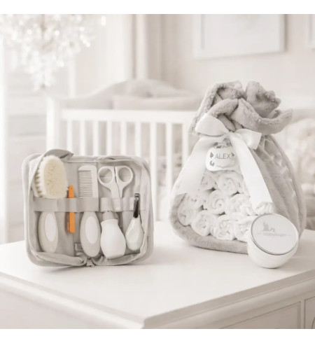 Gâteau de Couches avec Trousse de Toilette | Cadeau Naissance Complet