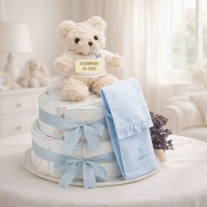 Gâteau de Couches Chic pour Bébé | Cadeau Élégant et Utile – Bebedeparis.com 2