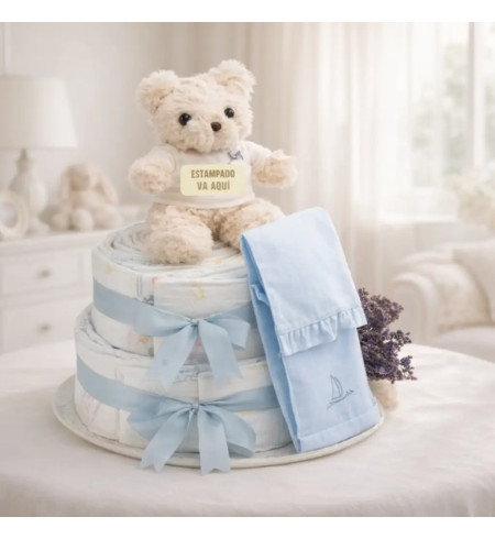 Gâteau de Couches Chic pour Bébé | Cadeau Élégant et Utile – Bebedeparis.com