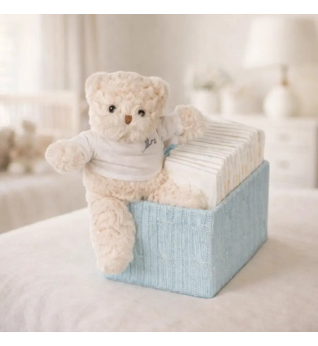 Gâteau de Couches Bébé Happy | Cadeau Original, Utile et Personnalisé – Bebedeparis.com