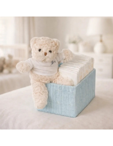 Gâteau de Couches Bébé Happy | Cadeau Original, Utile et Personnalisé – Bebedeparis.com